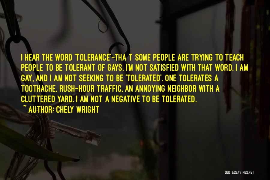 Chely Wright Quotes: I Hear The Word 'tolerance'-tha T Some People Are Trying To Teach People To Be Tolerant Of Gays. I'm Not