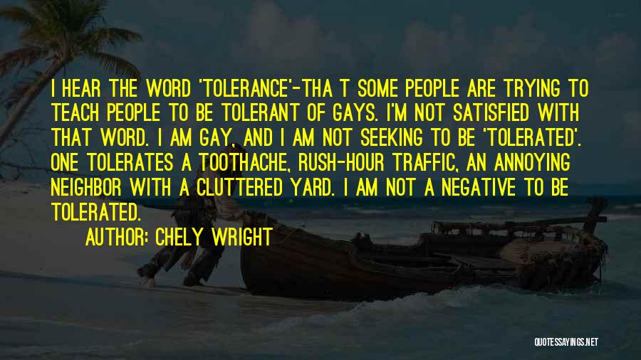 Chely Wright Quotes: I Hear The Word 'tolerance'-tha T Some People Are Trying To Teach People To Be Tolerant Of Gays. I'm Not