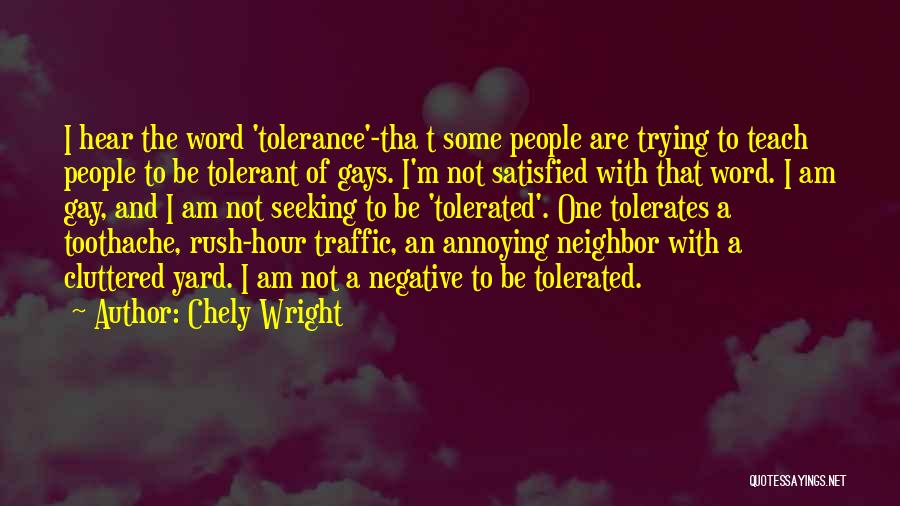 Chely Wright Quotes: I Hear The Word 'tolerance'-tha T Some People Are Trying To Teach People To Be Tolerant Of Gays. I'm Not