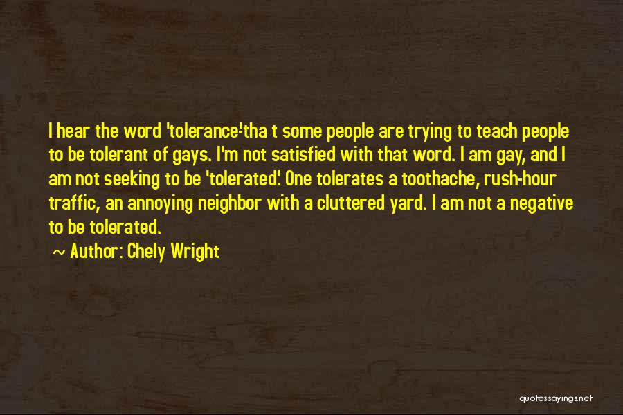 Chely Wright Quotes: I Hear The Word 'tolerance'-tha T Some People Are Trying To Teach People To Be Tolerant Of Gays. I'm Not