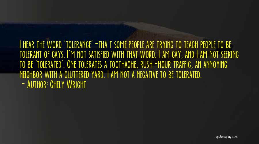 Chely Wright Quotes: I Hear The Word 'tolerance'-tha T Some People Are Trying To Teach People To Be Tolerant Of Gays. I'm Not