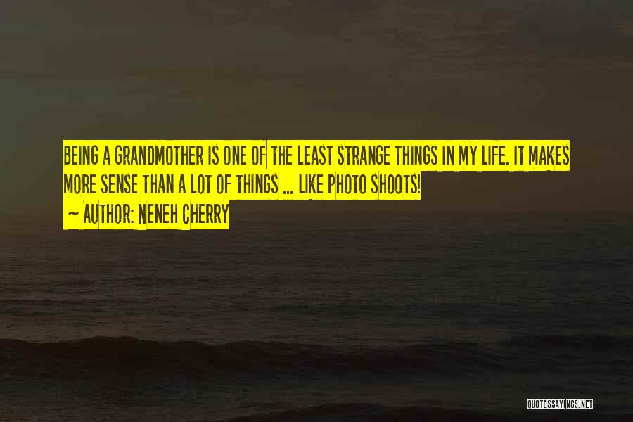 Neneh Cherry Quotes: Being A Grandmother Is One Of The Least Strange Things In My Life. It Makes More Sense Than A Lot