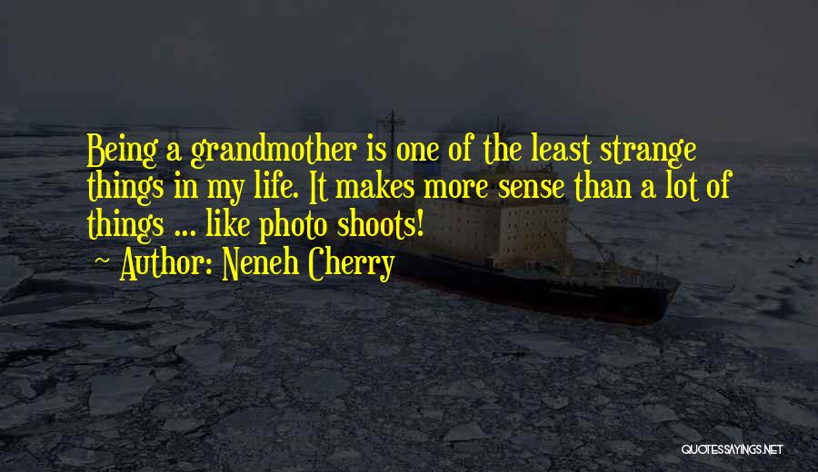 Neneh Cherry Quotes: Being A Grandmother Is One Of The Least Strange Things In My Life. It Makes More Sense Than A Lot