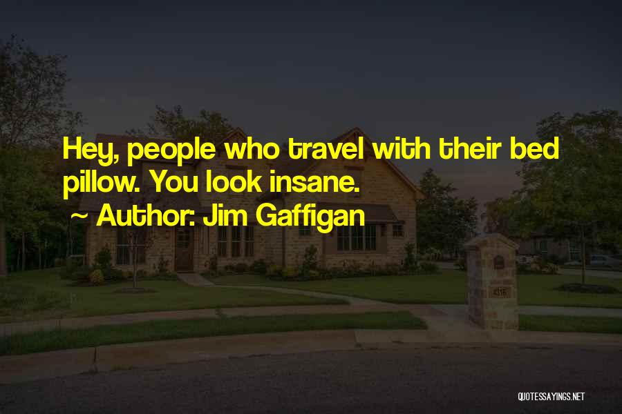 Jim Gaffigan Quotes: Hey, People Who Travel With Their Bed Pillow. You Look Insane.