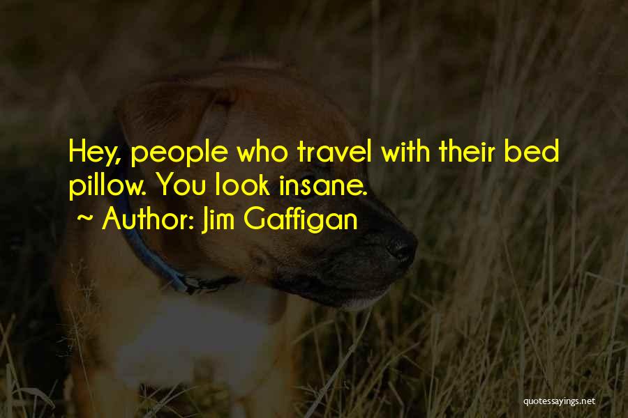 Jim Gaffigan Quotes: Hey, People Who Travel With Their Bed Pillow. You Look Insane.