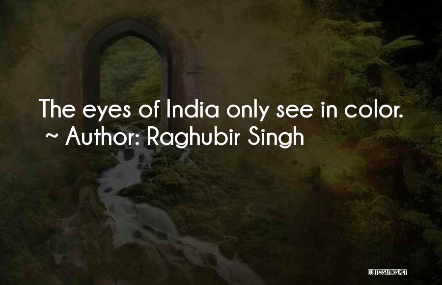 Raghubir Singh Quotes: The Eyes Of India Only See In Color.