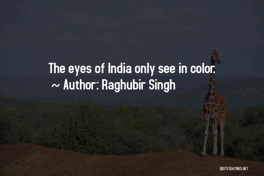 Raghubir Singh Quotes: The Eyes Of India Only See In Color.