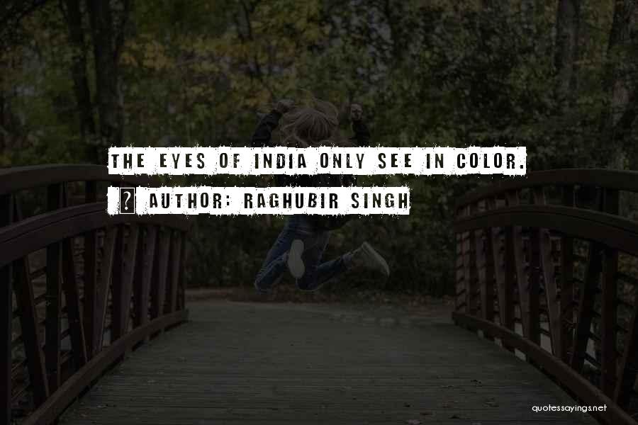 Raghubir Singh Quotes: The Eyes Of India Only See In Color.