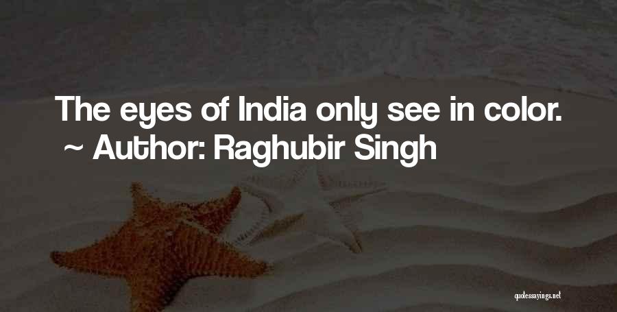 Raghubir Singh Quotes: The Eyes Of India Only See In Color.