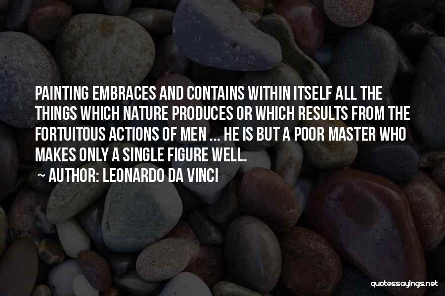 Leonardo Da Vinci Quotes: Painting Embraces And Contains Within Itself All The Things Which Nature Produces Or Which Results From The Fortuitous Actions Of