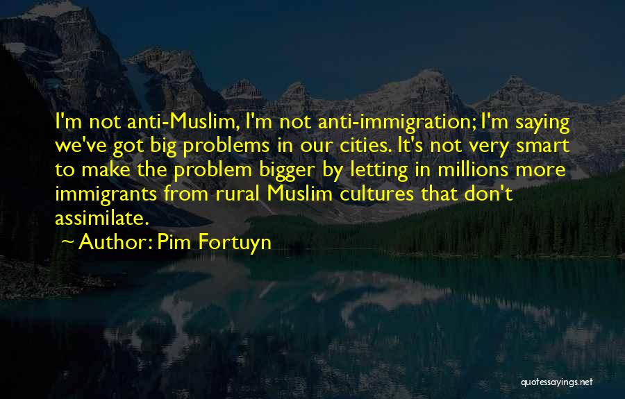 Pim Fortuyn Quotes: I'm Not Anti-muslim, I'm Not Anti-immigration; I'm Saying We've Got Big Problems In Our Cities. It's Not Very Smart To