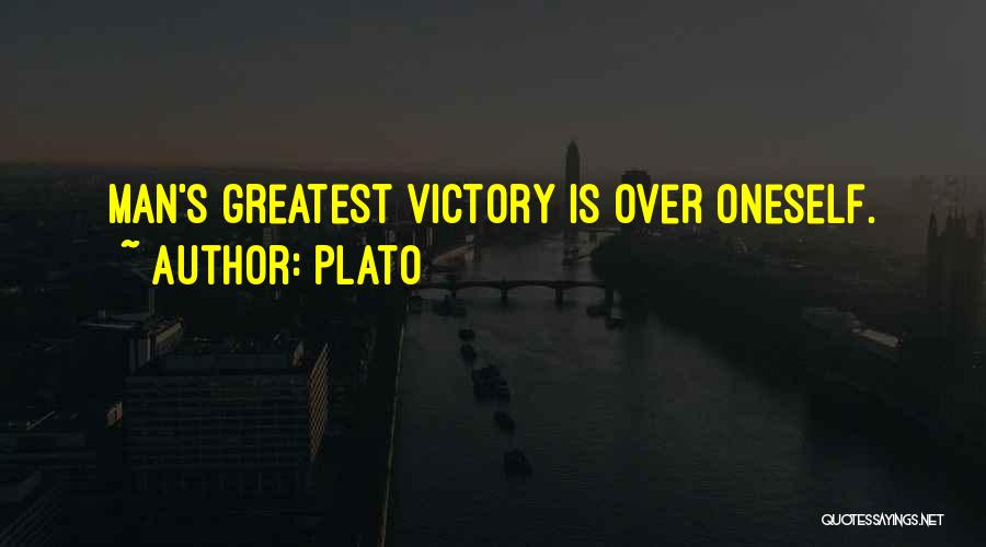 Plato Quotes: Man's Greatest Victory Is Over Oneself.