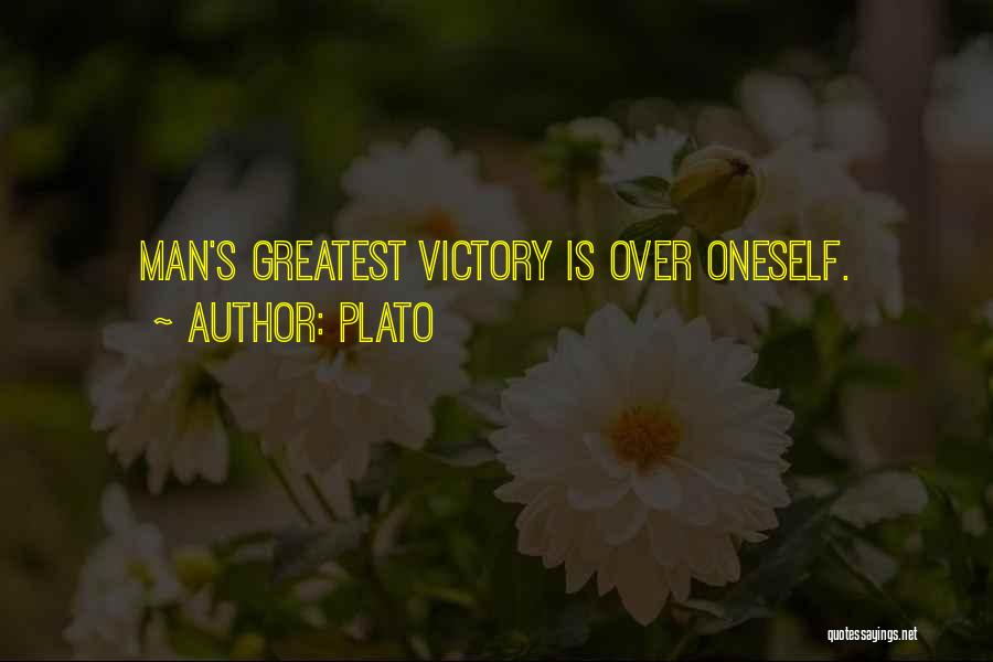 Plato Quotes: Man's Greatest Victory Is Over Oneself.