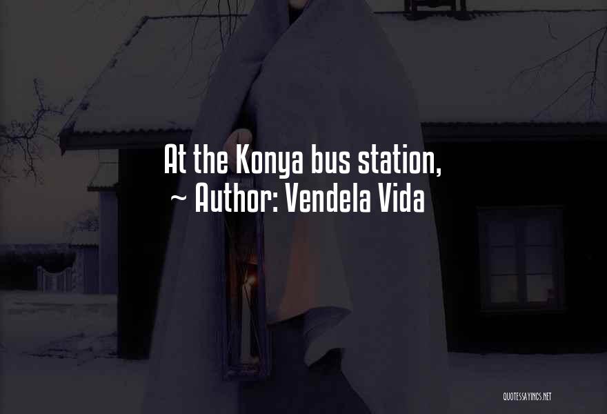 Vendela Vida Quotes: At The Konya Bus Station,