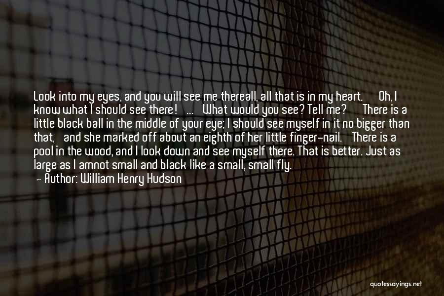 William Henry Hudson Quotes: Look Into My Eyes, And You Will See Me Thereall, All That Is In My Heart.' 'oh, I Know What