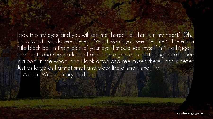 William Henry Hudson Quotes: Look Into My Eyes, And You Will See Me Thereall, All That Is In My Heart.' 'oh, I Know What