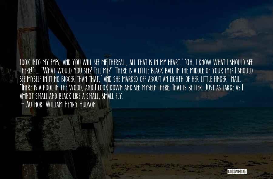 William Henry Hudson Quotes: Look Into My Eyes, And You Will See Me Thereall, All That Is In My Heart.' 'oh, I Know What