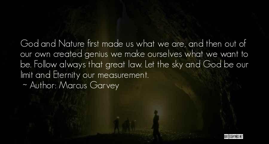 Marcus Garvey Quotes: God And Nature First Made Us What We Are, And Then Out Of Our Own Created Genius We Make Ourselves