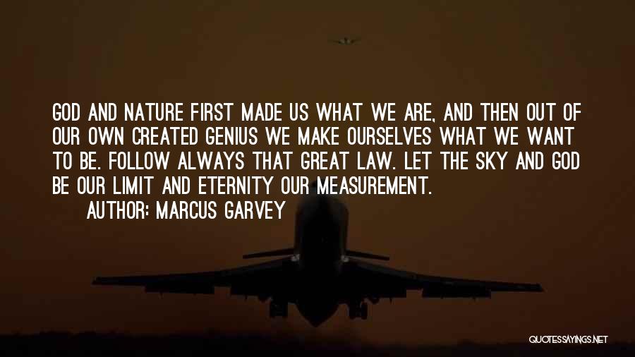 Marcus Garvey Quotes: God And Nature First Made Us What We Are, And Then Out Of Our Own Created Genius We Make Ourselves