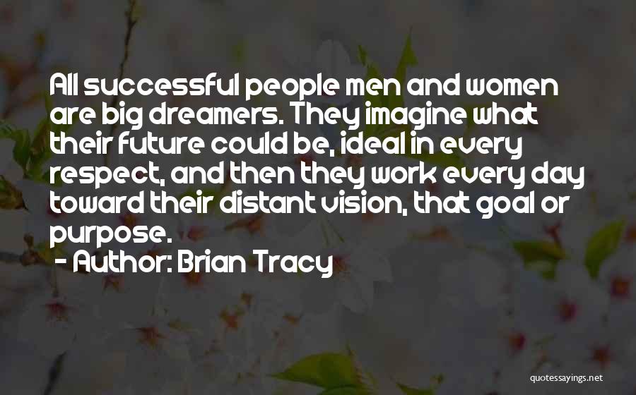 Brian Tracy Quotes: All Successful People Men And Women Are Big Dreamers. They Imagine What Their Future Could Be, Ideal In Every Respect,