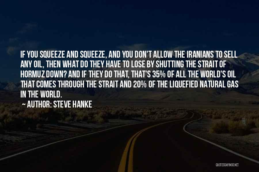 Steve Hanke Quotes: If You Squeeze And Squeeze, And You Don't Allow The Iranians To Sell Any Oil, Then What Do They Have