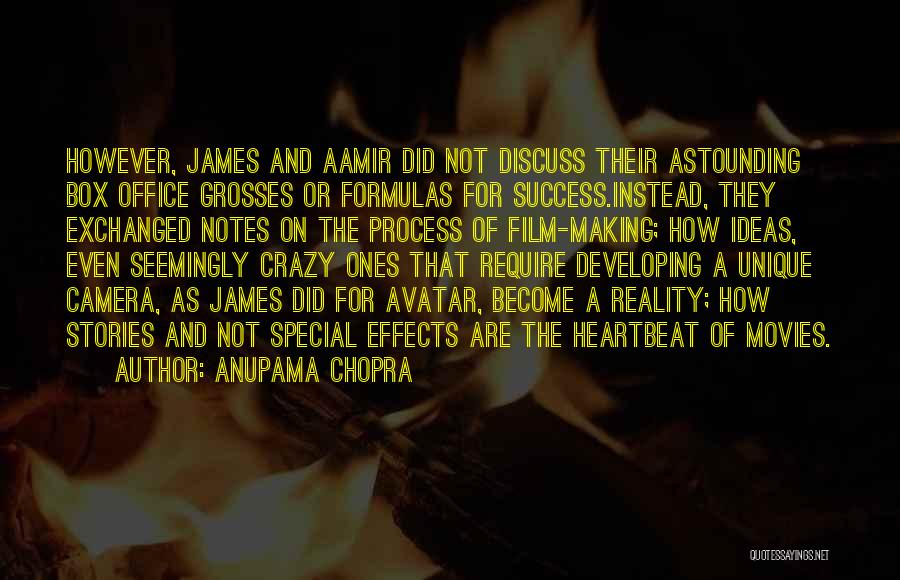 Anupama Chopra Quotes: However, James And Aamir Did Not Discuss Their Astounding Box Office Grosses Or Formulas For Success.instead, They Exchanged Notes On