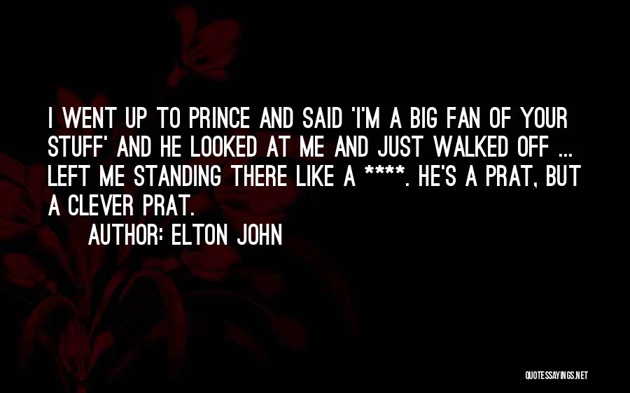 Elton John Quotes: I Went Up To Prince And Said 'i'm A Big Fan Of Your Stuff' And He Looked At Me And