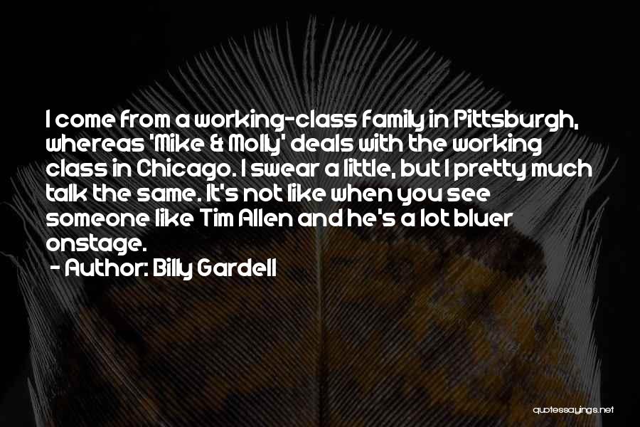 Billy Gardell Quotes: I Come From A Working-class Family In Pittsburgh, Whereas 'mike & Molly' Deals With The Working Class In Chicago. I