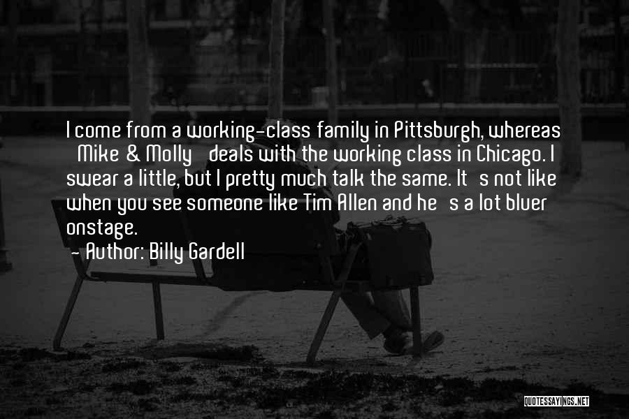 Billy Gardell Quotes: I Come From A Working-class Family In Pittsburgh, Whereas 'mike & Molly' Deals With The Working Class In Chicago. I