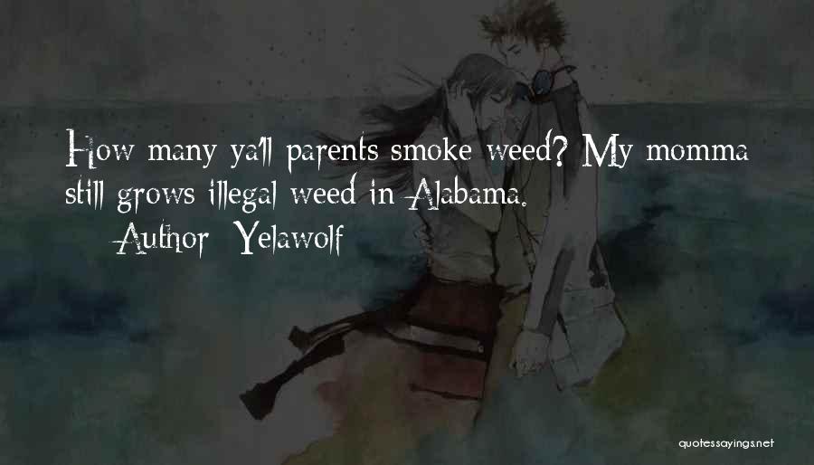 Yelawolf Quotes: How Many Ya'll Parents Smoke Weed? My Momma Still Grows Illegal Weed In Alabama.