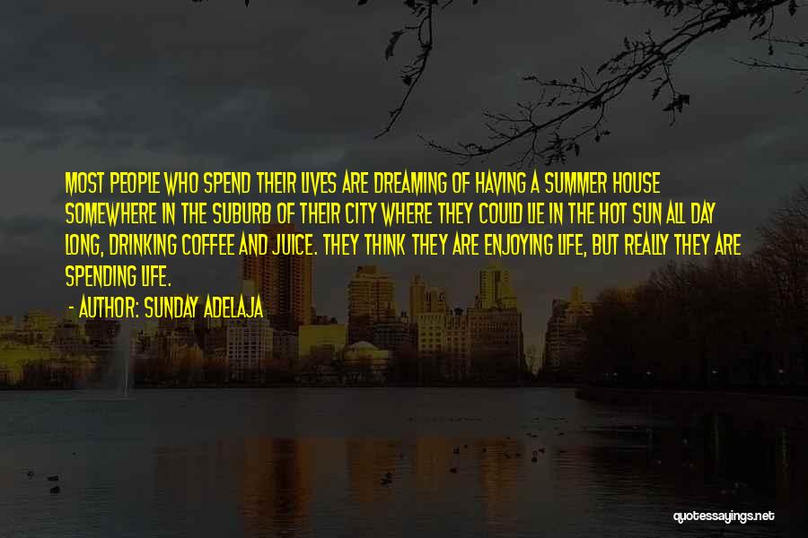 Sunday Adelaja Quotes: Most People Who Spend Their Lives Are Dreaming Of Having A Summer House Somewhere In The Suburb Of Their City