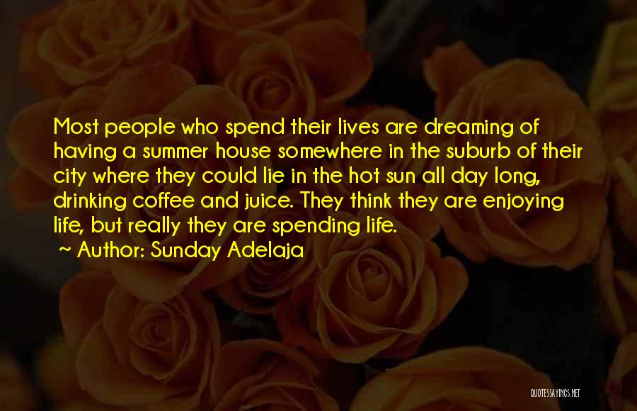 Sunday Adelaja Quotes: Most People Who Spend Their Lives Are Dreaming Of Having A Summer House Somewhere In The Suburb Of Their City