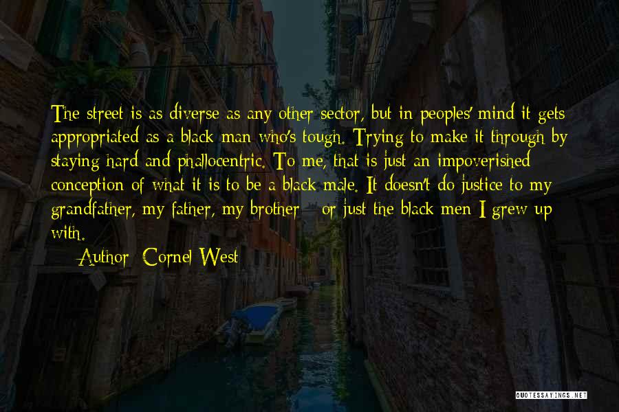 Cornel West Quotes: The Street Is As Diverse As Any Other Sector, But In Peoples' Mind It Gets Appropriated As A Black Man