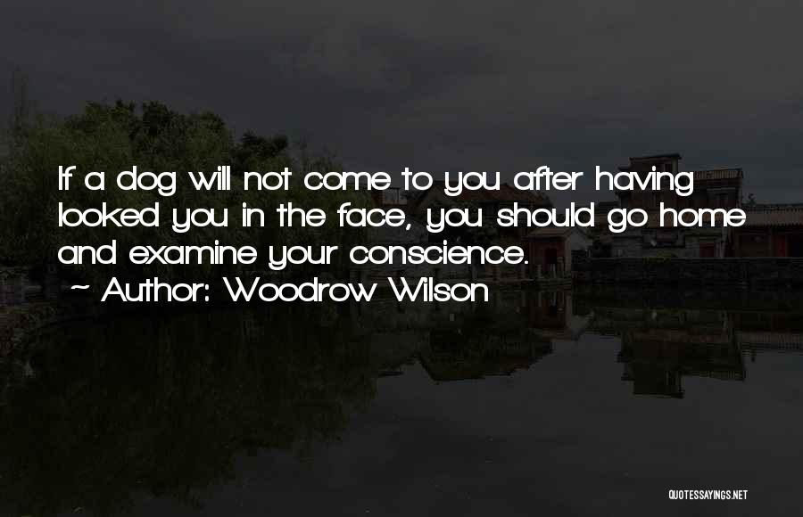 Woodrow Wilson Quotes: If A Dog Will Not Come To You After Having Looked You In The Face, You Should Go Home And