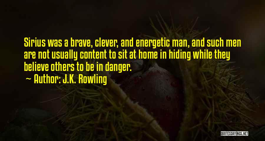 J.K. Rowling Quotes: Sirius Was A Brave, Clever, And Energetic Man, And Such Men Are Not Usually Content To Sit At Home In