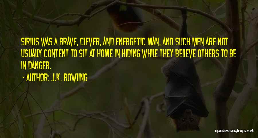 J.K. Rowling Quotes: Sirius Was A Brave, Clever, And Energetic Man, And Such Men Are Not Usually Content To Sit At Home In