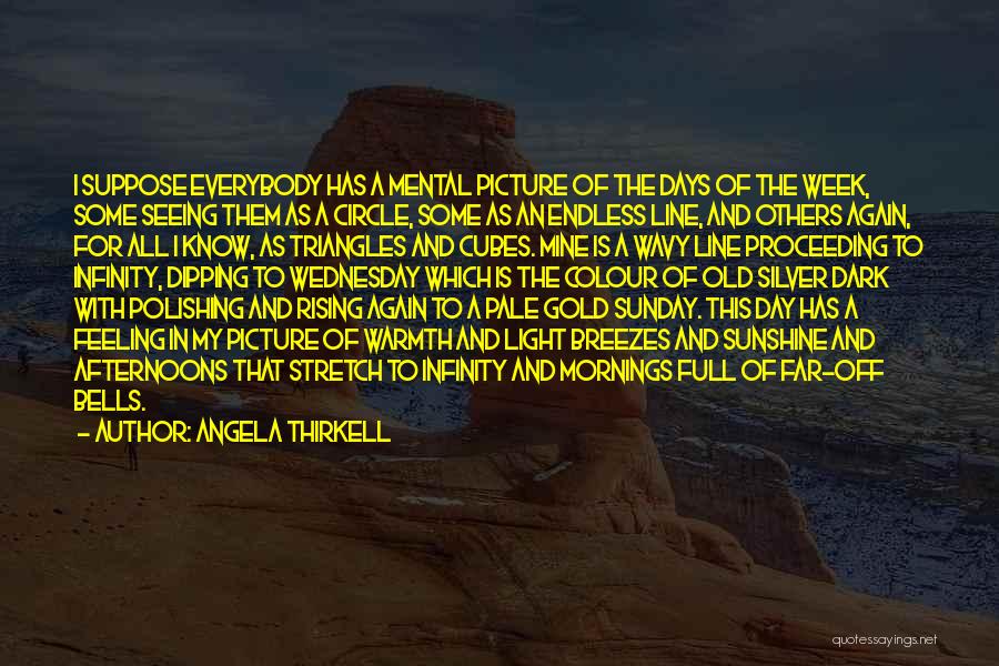 Angela Thirkell Quotes: I Suppose Everybody Has A Mental Picture Of The Days Of The Week, Some Seeing Them As A Circle, Some