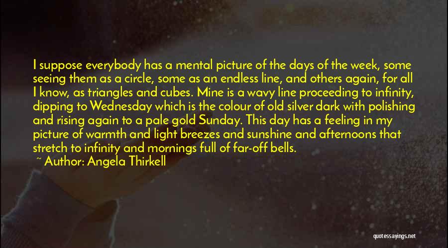 Angela Thirkell Quotes: I Suppose Everybody Has A Mental Picture Of The Days Of The Week, Some Seeing Them As A Circle, Some