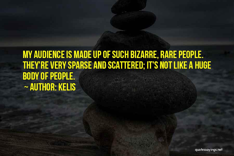 Kelis Quotes: My Audience Is Made Up Of Such Bizarre, Rare People. They're Very Sparse And Scattered; It's Not Like A Huge