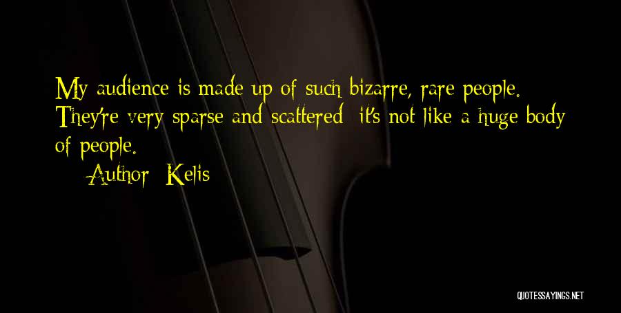 Kelis Quotes: My Audience Is Made Up Of Such Bizarre, Rare People. They're Very Sparse And Scattered; It's Not Like A Huge