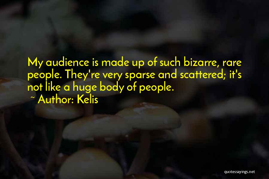 Kelis Quotes: My Audience Is Made Up Of Such Bizarre, Rare People. They're Very Sparse And Scattered; It's Not Like A Huge