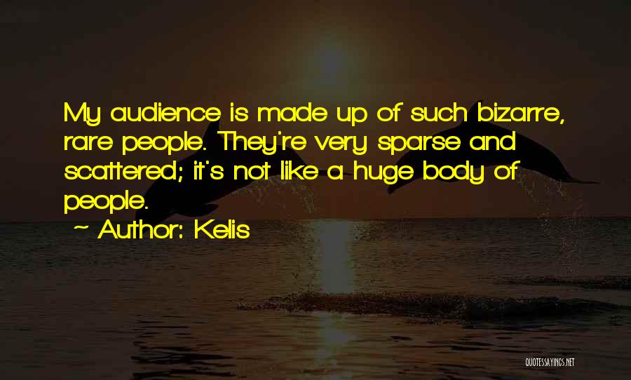 Kelis Quotes: My Audience Is Made Up Of Such Bizarre, Rare People. They're Very Sparse And Scattered; It's Not Like A Huge