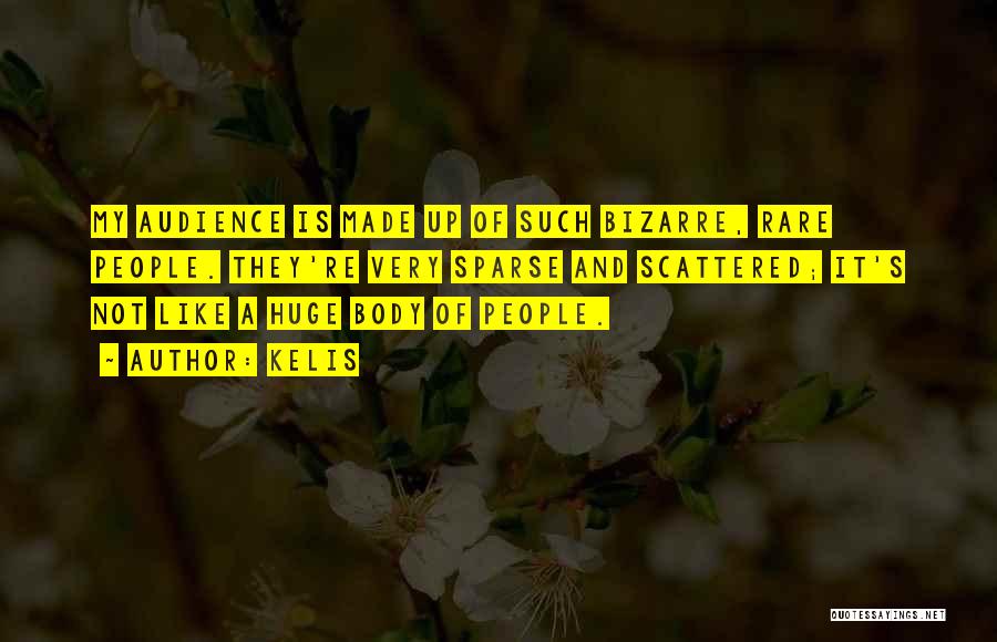 Kelis Quotes: My Audience Is Made Up Of Such Bizarre, Rare People. They're Very Sparse And Scattered; It's Not Like A Huge