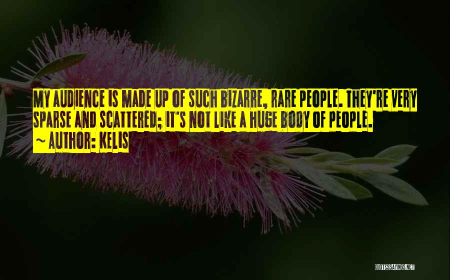 Kelis Quotes: My Audience Is Made Up Of Such Bizarre, Rare People. They're Very Sparse And Scattered; It's Not Like A Huge