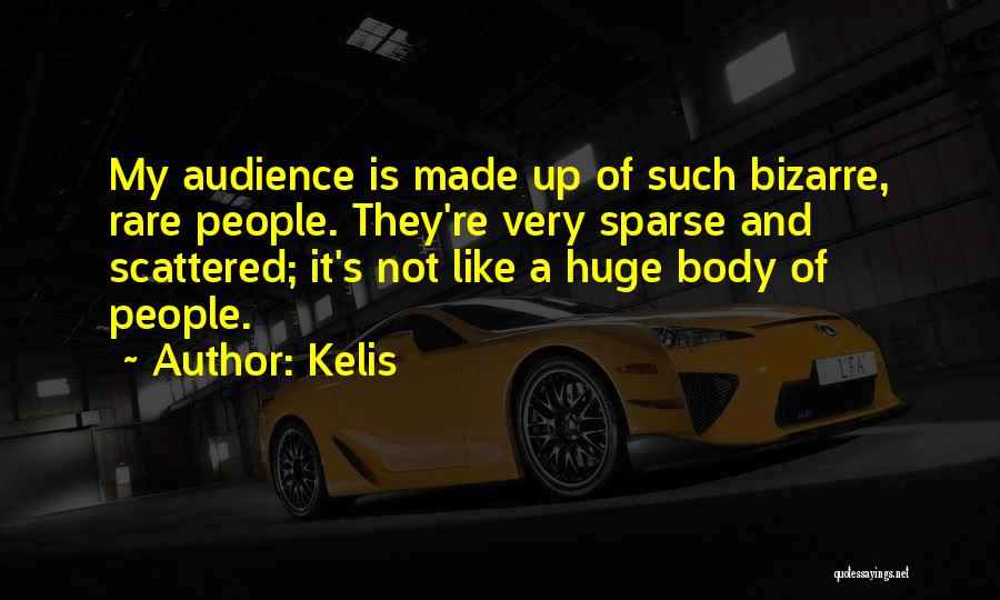 Kelis Quotes: My Audience Is Made Up Of Such Bizarre, Rare People. They're Very Sparse And Scattered; It's Not Like A Huge
