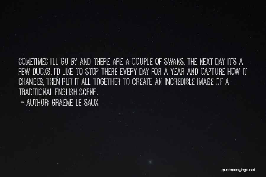 Graeme Le Saux Quotes: Sometimes I'll Go By And There Are A Couple Of Swans, The Next Day It's A Few Ducks. I'd Like
