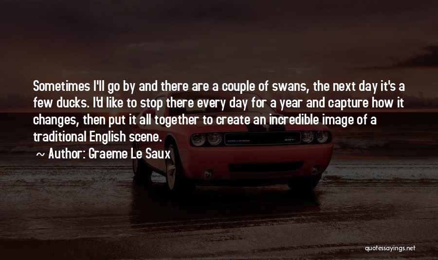 Graeme Le Saux Quotes: Sometimes I'll Go By And There Are A Couple Of Swans, The Next Day It's A Few Ducks. I'd Like