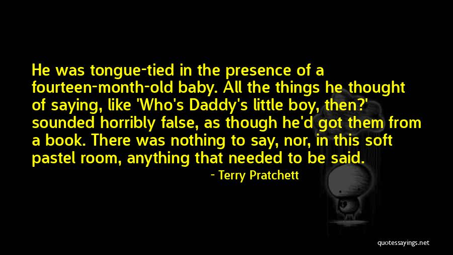 6 Month Old Baby Boy Quotes By Terry Pratchett