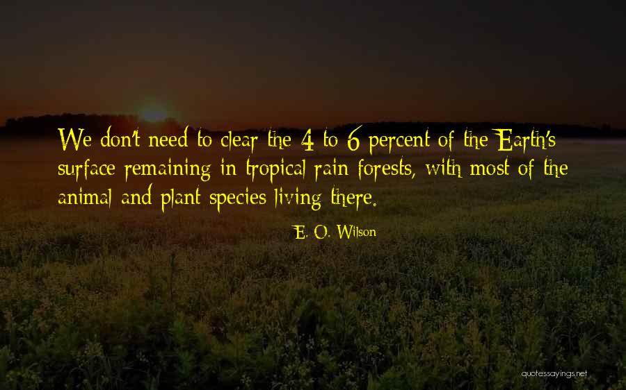 6 O'clock Quotes By E. O. Wilson 6 O'clock Quotes By E. O. Wilson