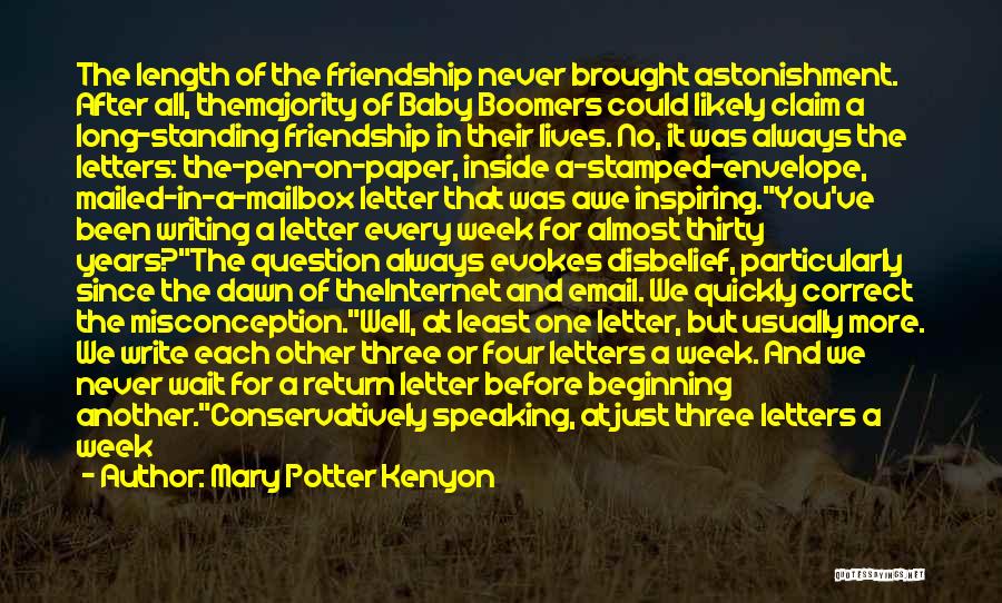 6 Years Of Friendship Quotes By Mary Potter Kenyon